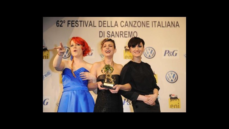 Sanremo, in finale tre donne: vince Emma