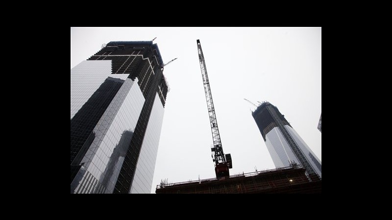Usa, gru World Trade Center fa cadere barre metallo: cantiere chiuso