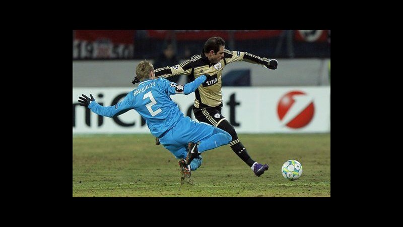 Champions League, Sorride Spalletti: Zenit-Benfica 3-2