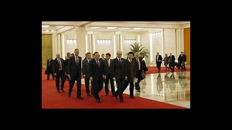 Leader Ue in Cina, Pechino promette aiuto su crisi ma senza impegni