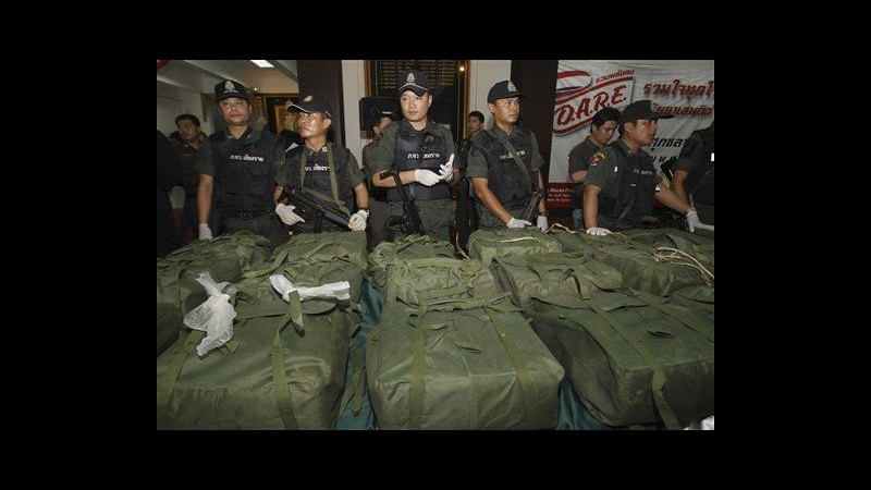 Maxisequestro di anfetamine in Thailandia: oltre 4 milioni di pillole