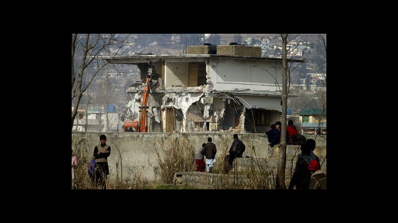Pakistan, demolito compound di Osama bin Laden ad Abbottabad