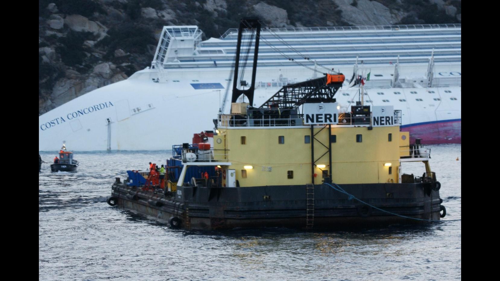 Nave Costa, ripresi pompaggio e ricerche