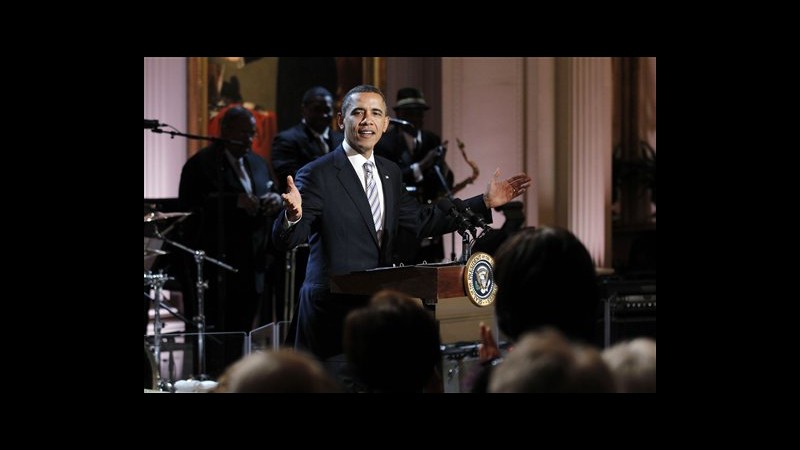 Usa, serata blues alla Casa Bianca: Obama canta con Mick Jagger