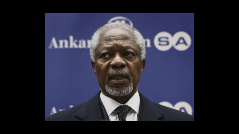 Kofi Annan: Su Siria Onu rimanga unito, avanti con dialogo