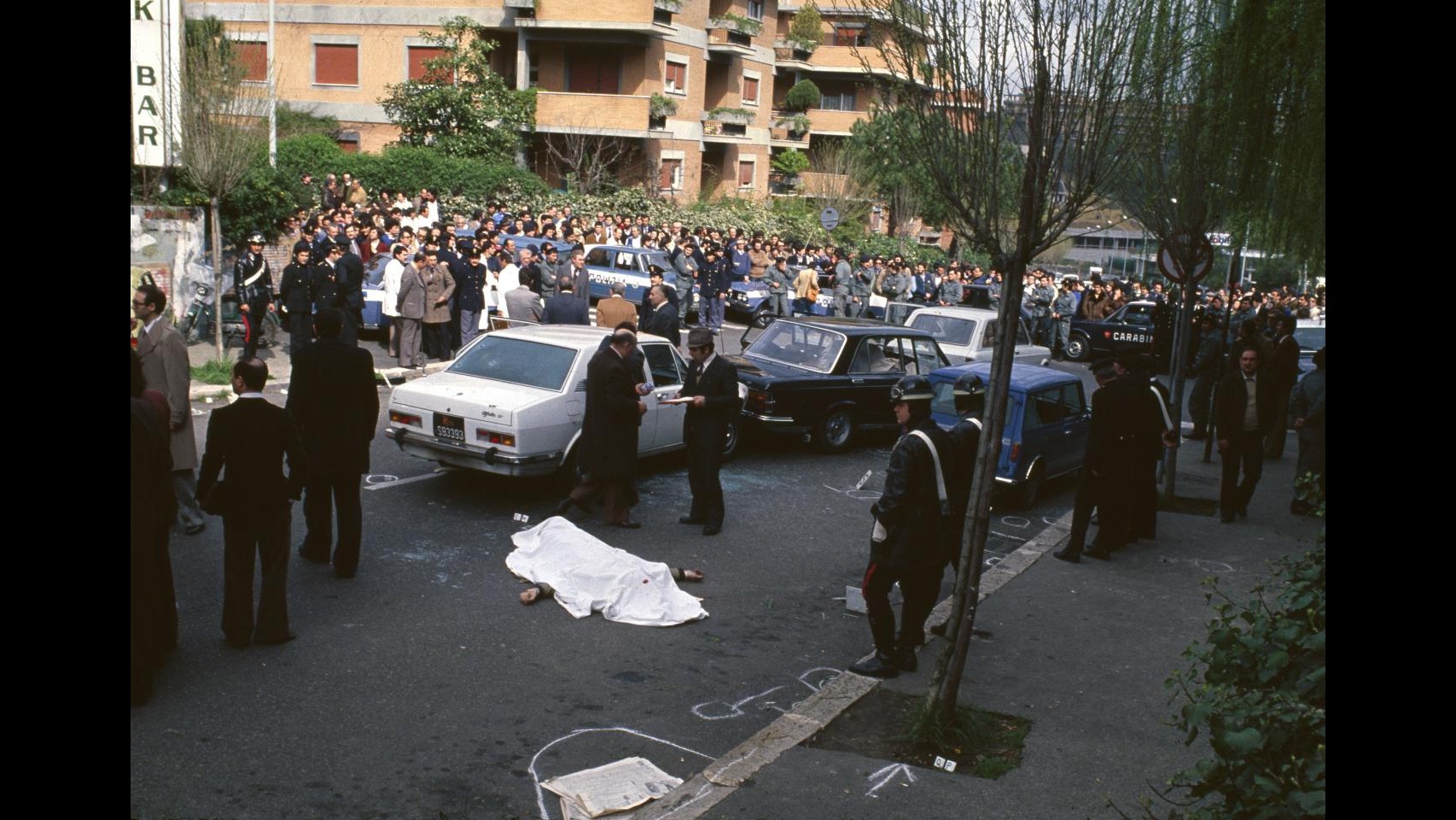 Commemorazione di Aldo Moro in via Fani