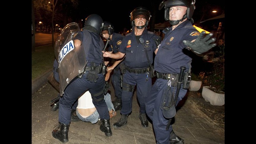Proteste e scontri in Spagna