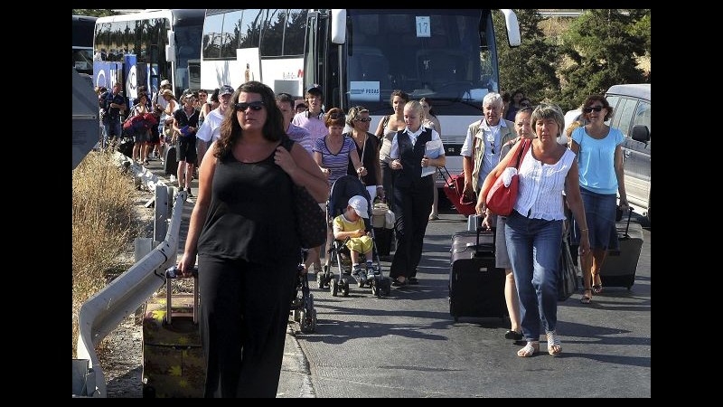 La protesta dei tassisti in Grecia