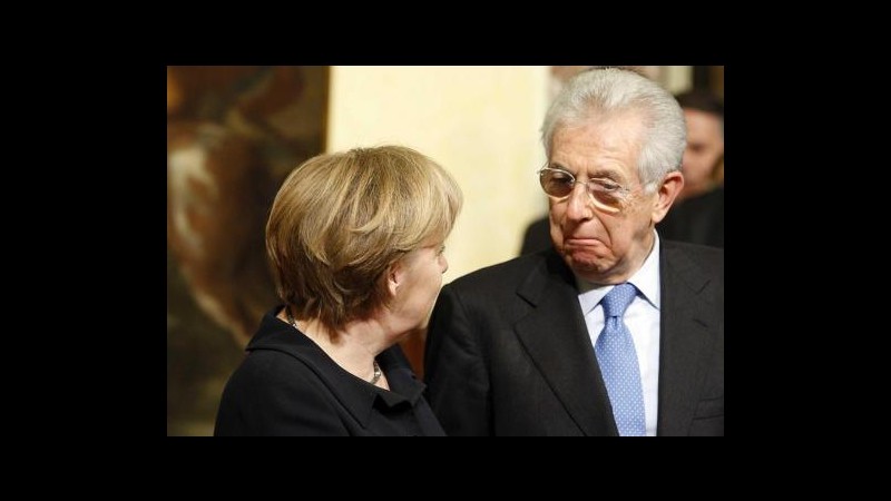 Vertice Monti-Merkel: Ora la crescita