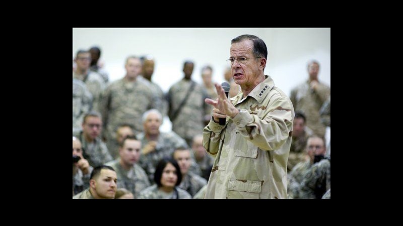 Iraq, ammiraglio Usa Mullen: Immunità a soldati per restare oltre 2011
