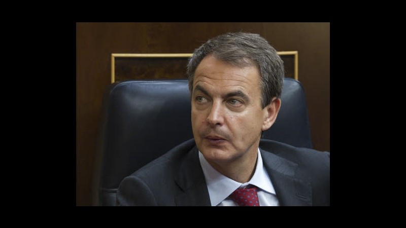 Spagna, Zapatero convoca elezioni ancitipate