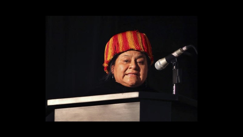 Premio Nobel Menchu si ricandida a presidenziali in Guetemala