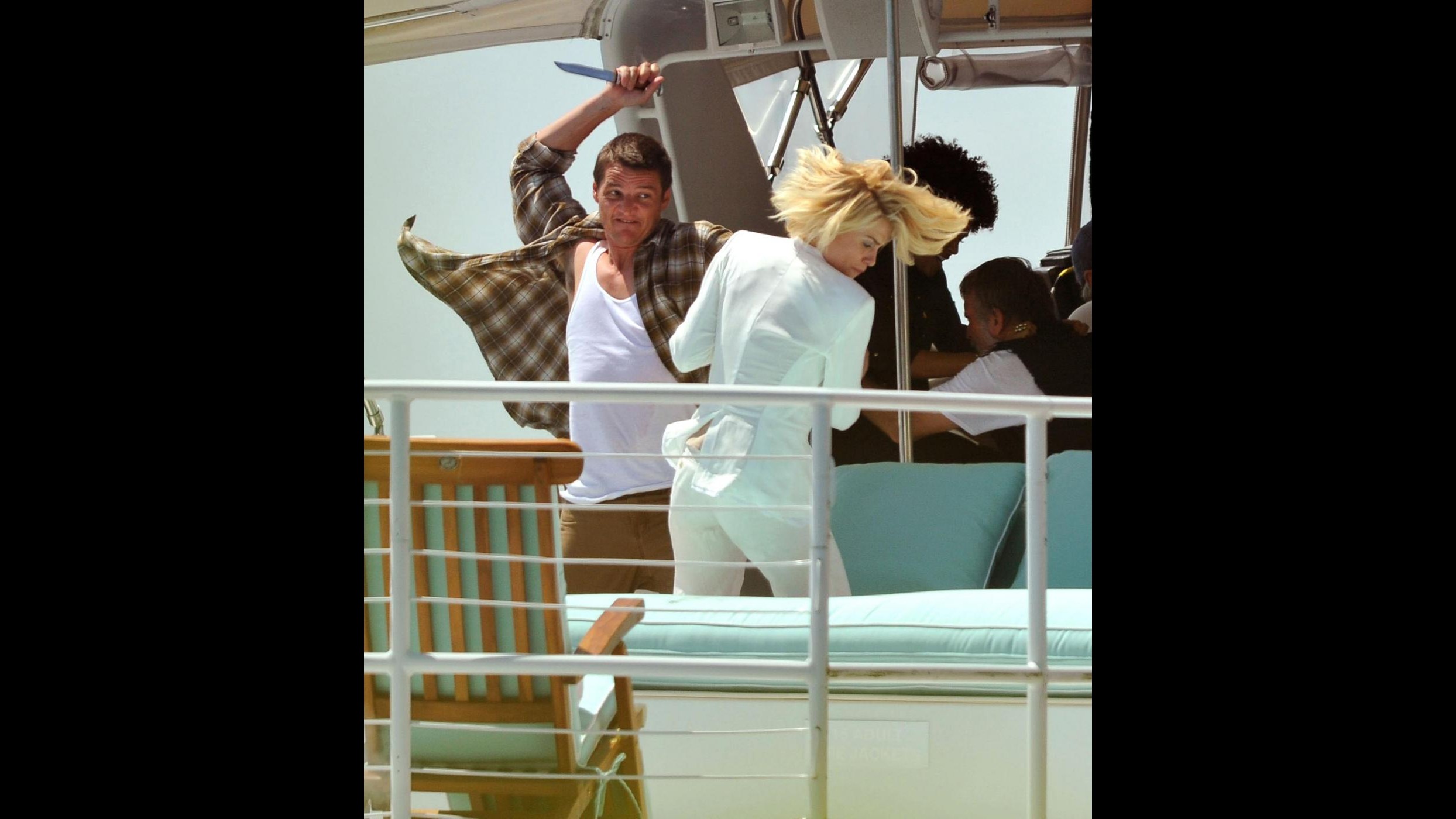 Momento d’azione sul set ‘Charlie’s Angels’