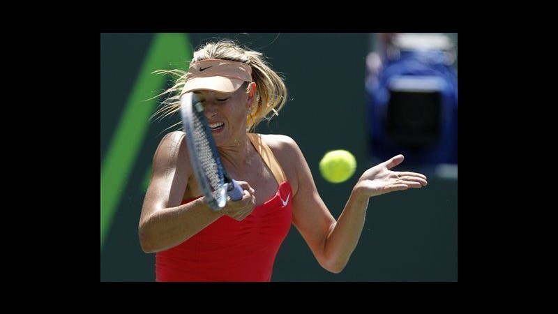 Wta Miami, Sharapova in semifinale contro Radwanska