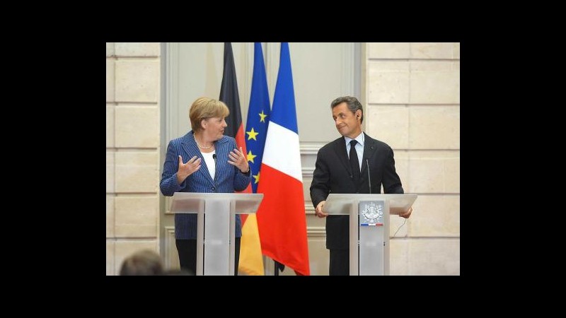 Merkel-Sarkozy non convincono i mercati, Borse chiudono contrastate