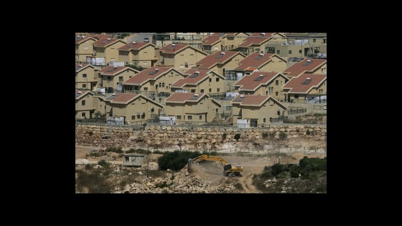 Medioriente, Quartetto critica Israele per nuove costruzioni colonie