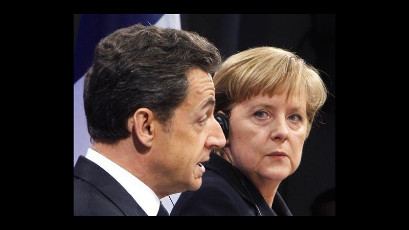 Oggi a Parigi vertice Sarkozy-Merkel, non si parlerà di Eurobond
