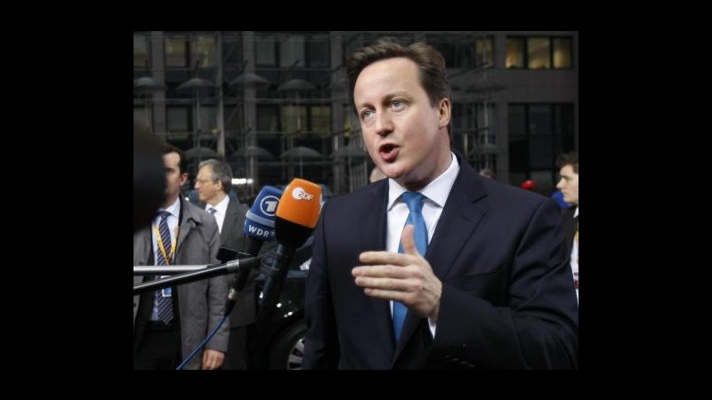 Regno Unito, lascia tesoriere Tory:offriva accesso a Cameron per soldi