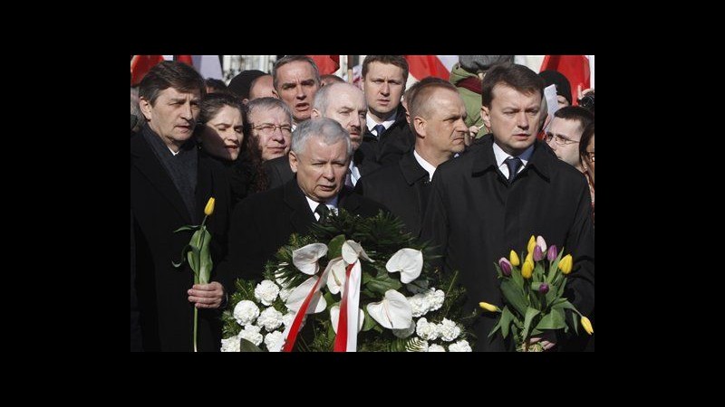 Polonia commemora anniversario di schianto aereo in cui morì Kaczynski