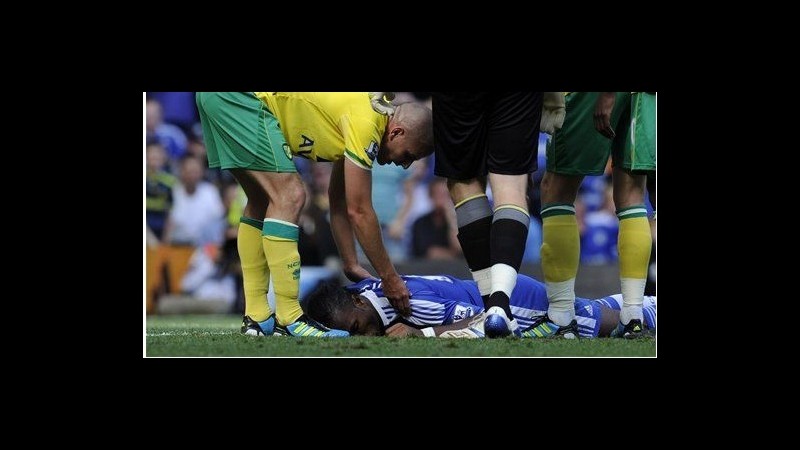 Attimi di paura per Drogba