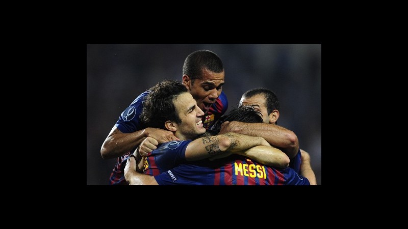Messi-Fabregas: Supercoppa al Barcellona, Porto ko 2-0