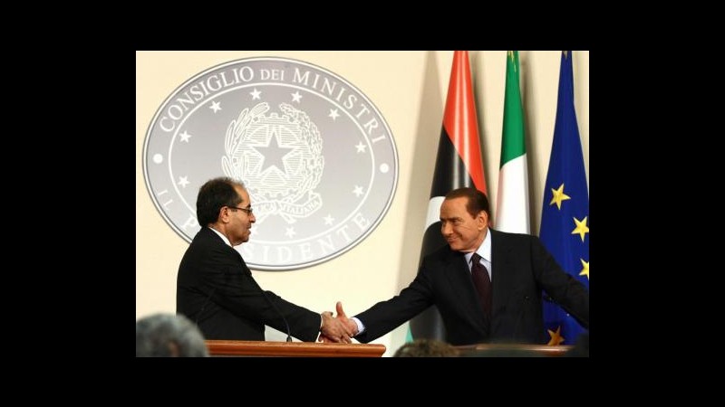 Libia, Berlusconi: Scongelati fondi per 350 milioni