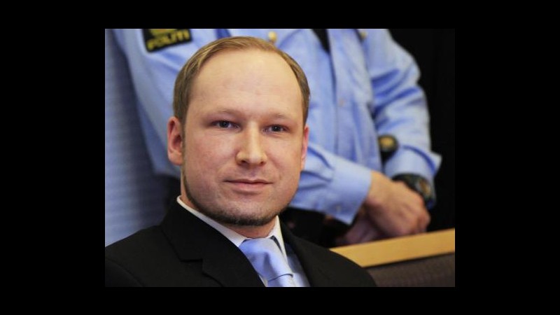 Norvegia, lettera Breivik ai media: Psichiatri mentono su mia psicosi