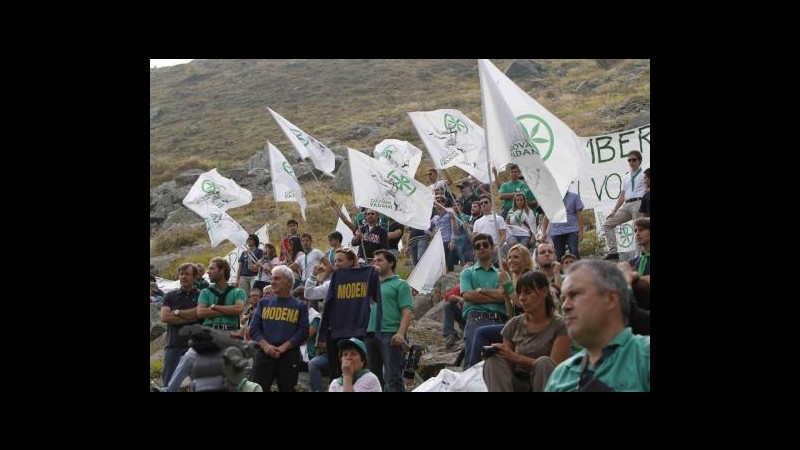Bossi: L’Italia va a picco, la Storia esige la Padania