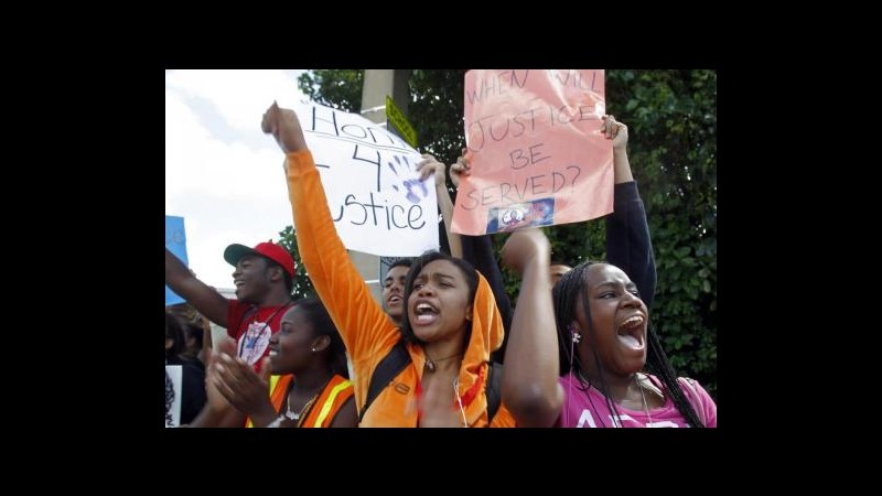 Usa, migliaia in corteo a Miami a sostegno di familiari Trayvon Martin