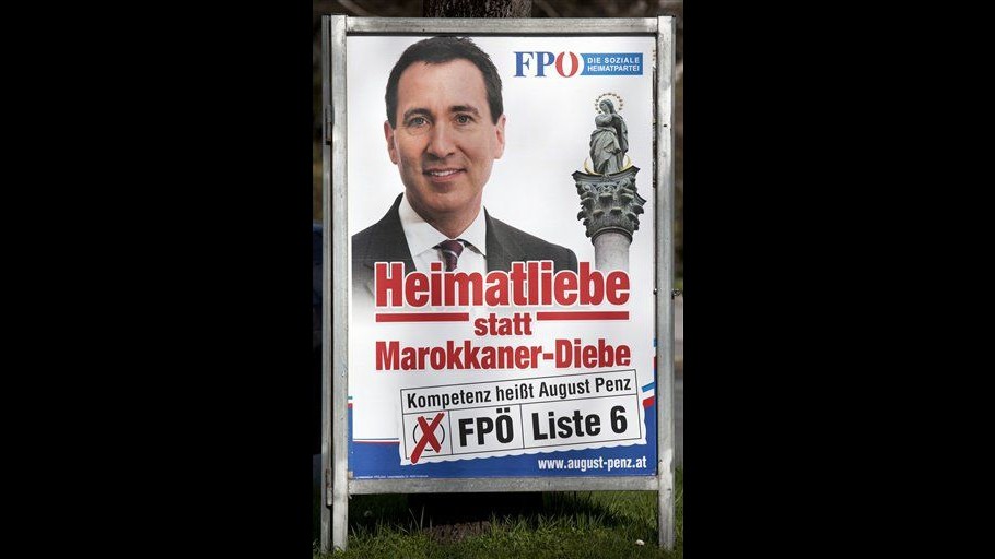 Austria, cartelli elettorali contro marocchini: candidato Fpo si scusa