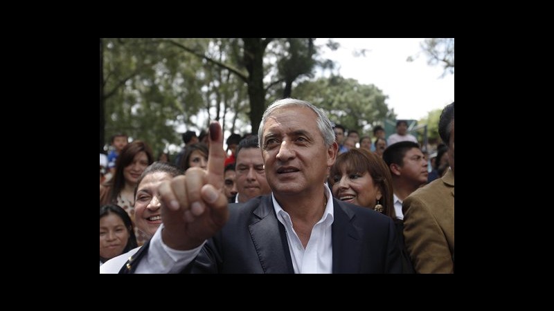 Guatemala, via agli scrutini, ex generale Perez Molina subito in testa