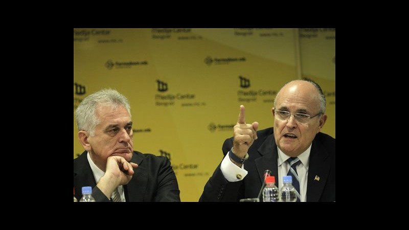 Serbia, ex sindaco NY Giuliani offre consulenza ai nazionalisti