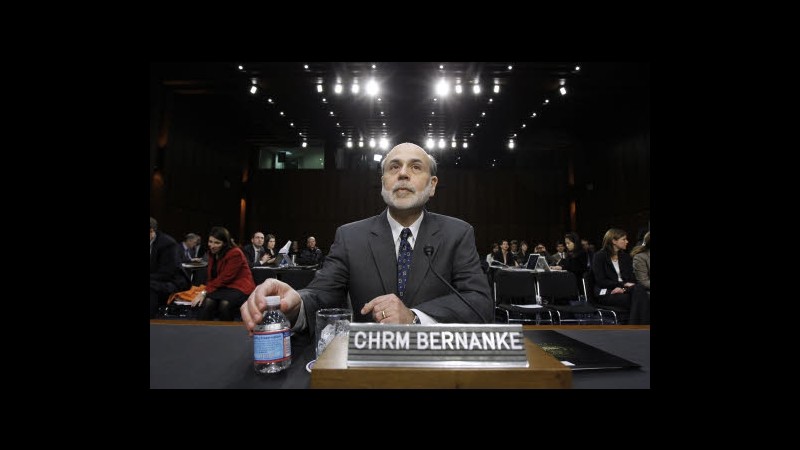 Usa, Bernanke: Sorpreso da cautela consumi americani in ultimi 2 anni