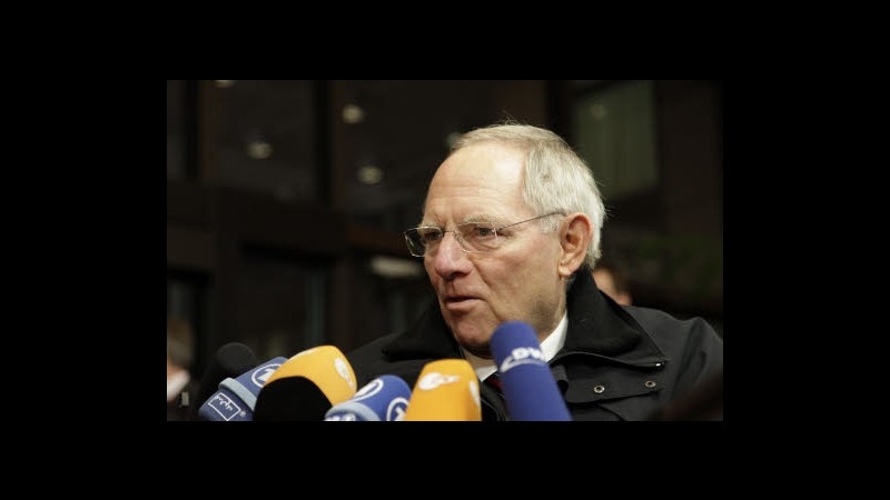 Germania, Schaeuble: Parlamento approvi salvataggio Grecia