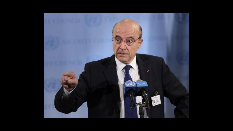 Siria, Juppé: Efficace missione con 300-400 osservatori