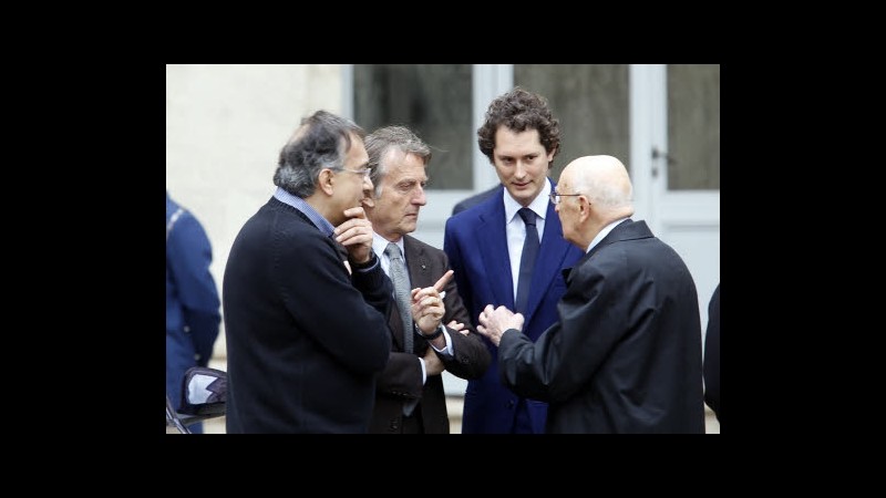 Fiat, Napolitano accoglie invito John Elkann: andrà a Pomigliano