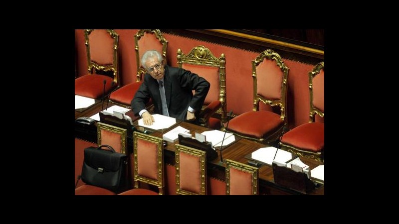 Monti: Crescita non tornerà prima del 2013