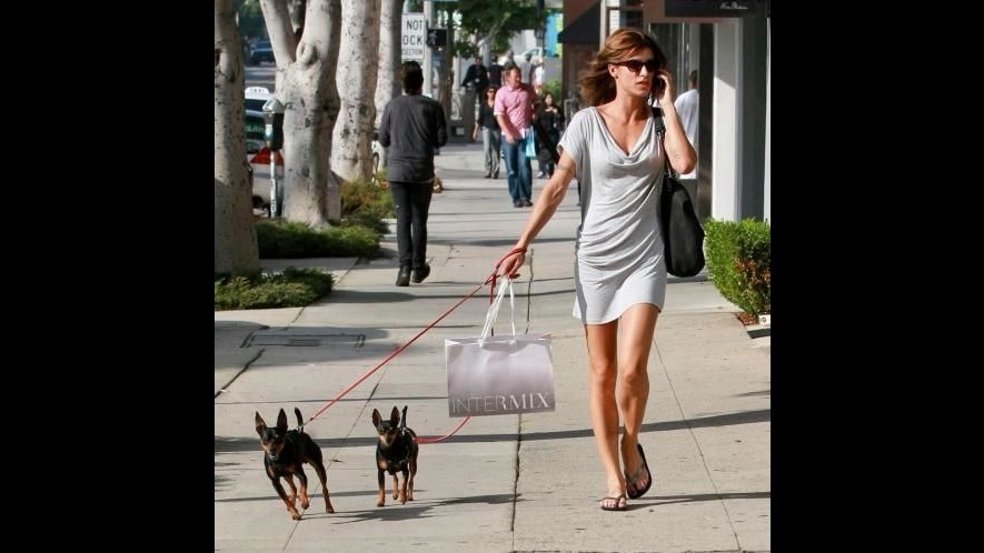 Elisabetta Canalis si consola con lo shopping a West Hollywood