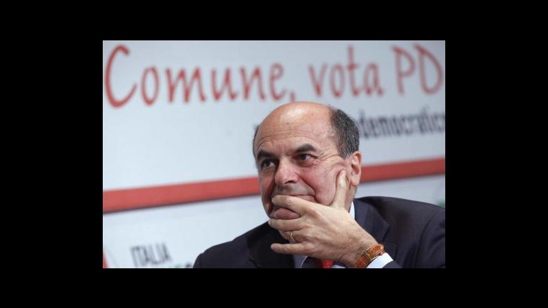 Bersani: Azzerare fondi ai partiti? No e poi no