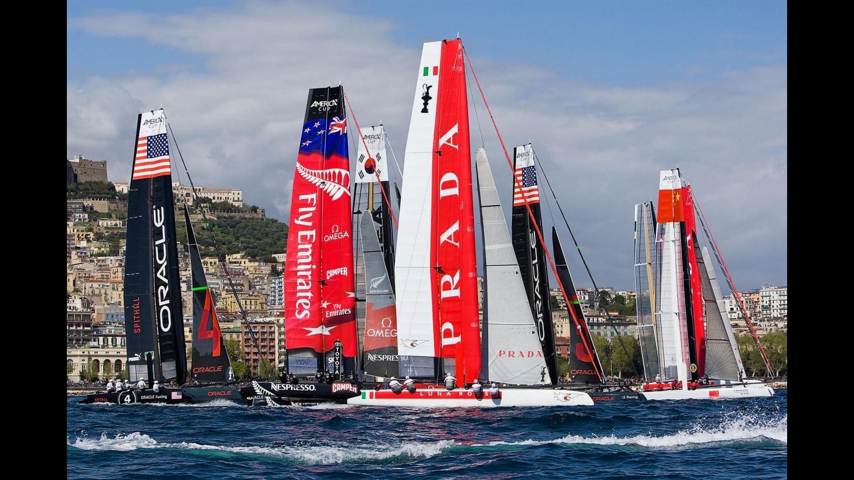 America’s Cup a Napoli: ancora dominio New Zealand, ok Luna Rossa
