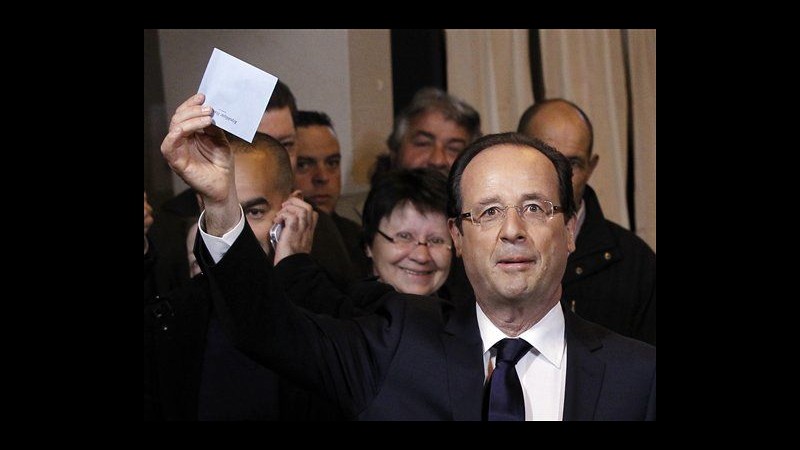 Francia 2012, Hollande ha votato a Tulle: Sarà lunga giornata