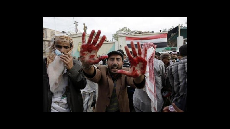 Yemen, Usa e Ue condannano violenta repressione delle manifestazioni