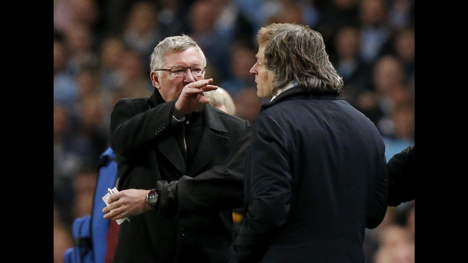 Mancini: Screzio con Ferguson? Tutto ok. Sir Alex: Una brutta serata
