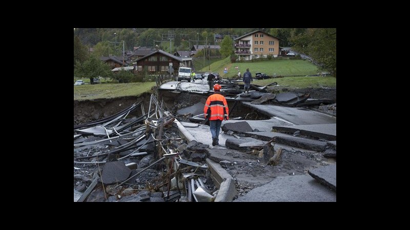 Svizzera, in aree alluvionate interviene l’esercito