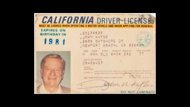 Asta cimeli di John Wayne ricava più di 5 milioni di dollari