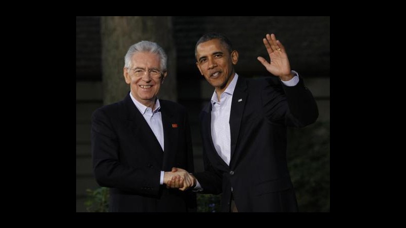G8, Monti: Contro crisi servono misure concrete, anche eurobond