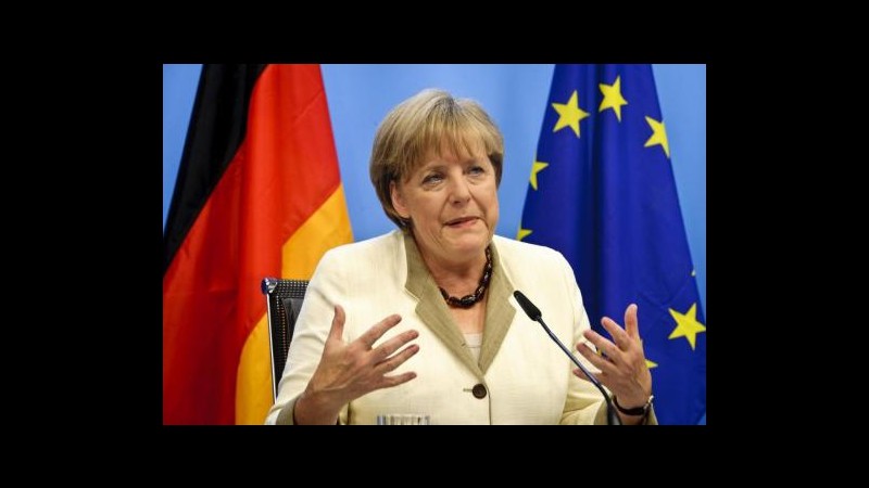 Merkel: Germania pronta a sostenere ricapitalizzazione banche