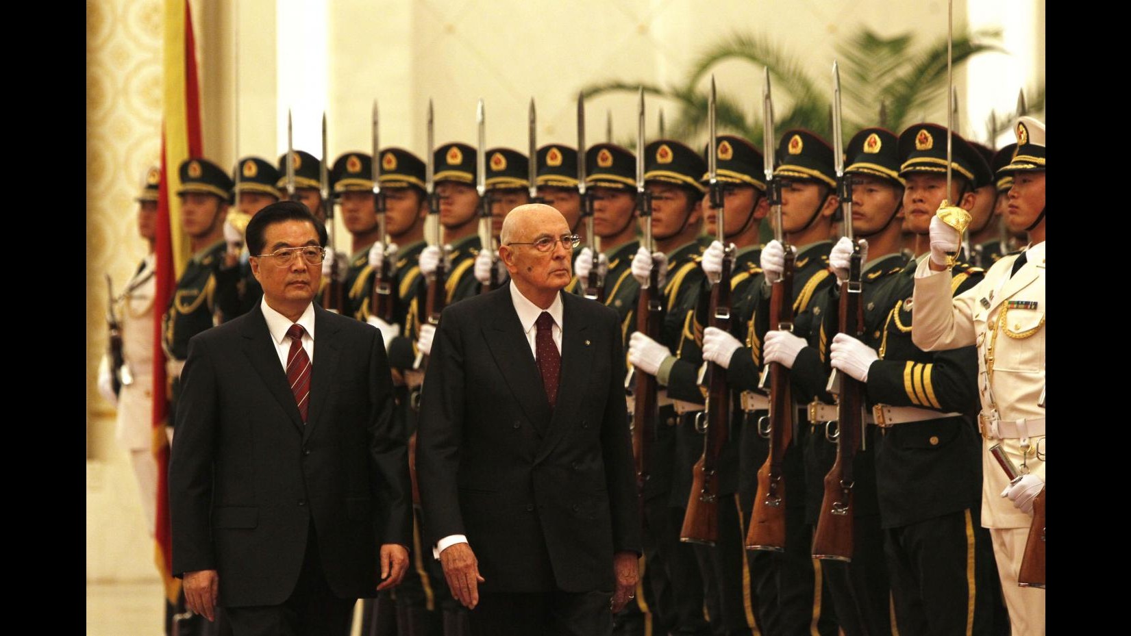 Napolitano a Hu Jintao: Ci unisce impegno per visione multilaterale