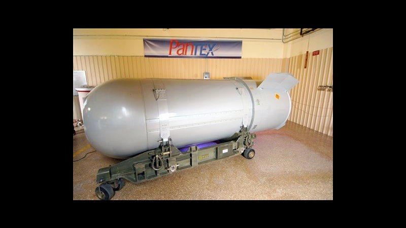 Usa, sarà smantellata oggi ultima testata nucleare B53