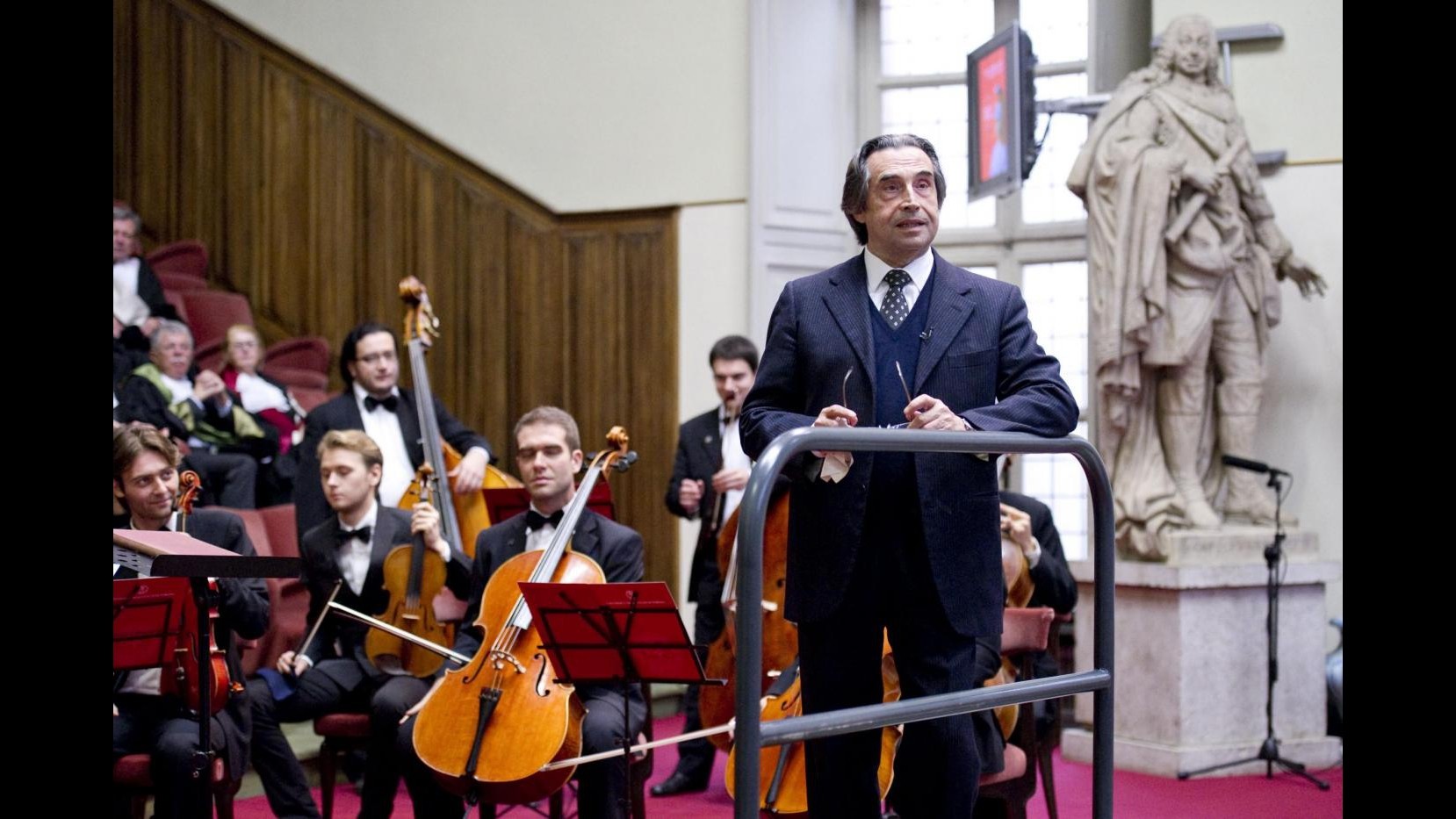 Incontro a Roma tra Riccardo Muti e il cardinale Gianfranco Ravasi